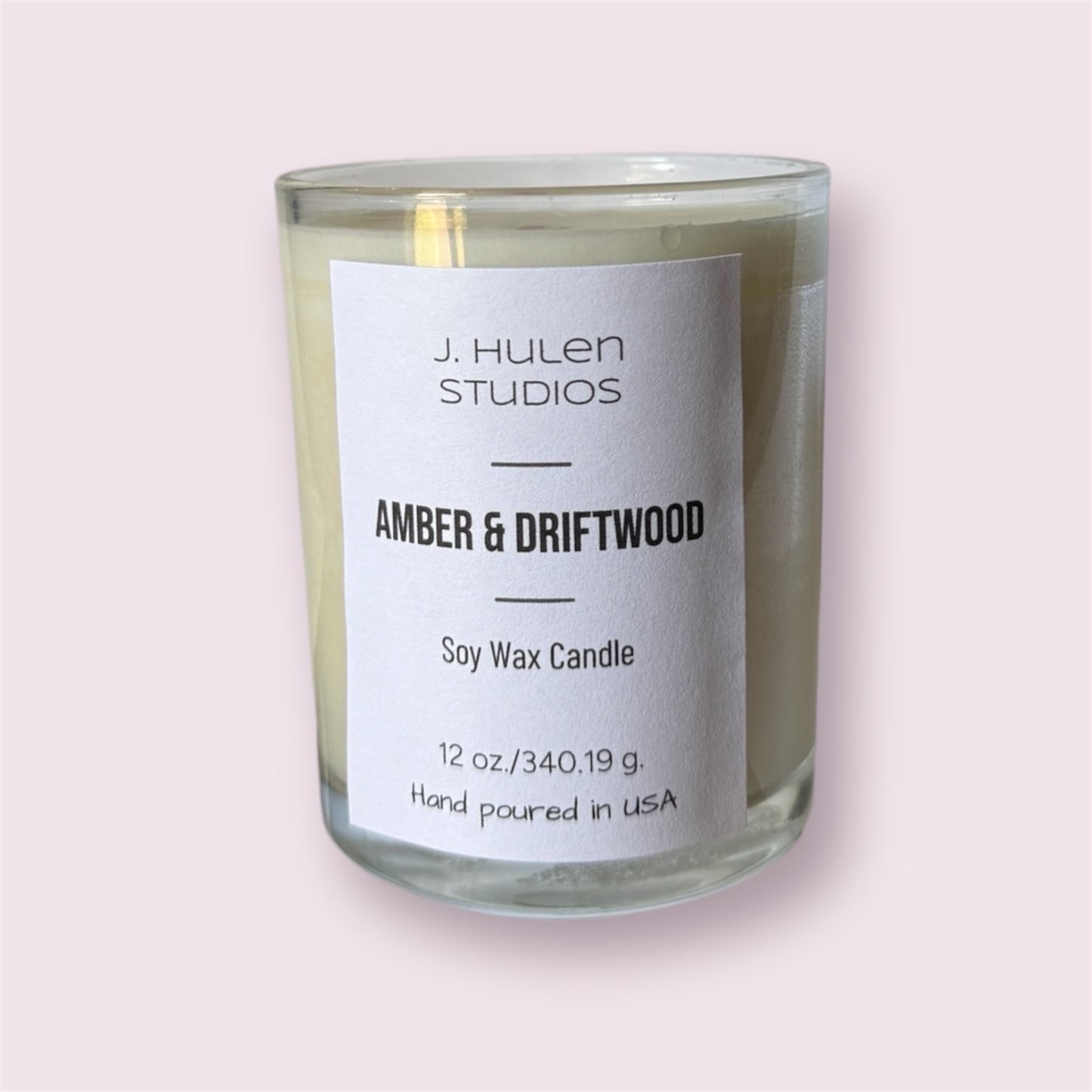 Amber & Driftwood Luxury Candle