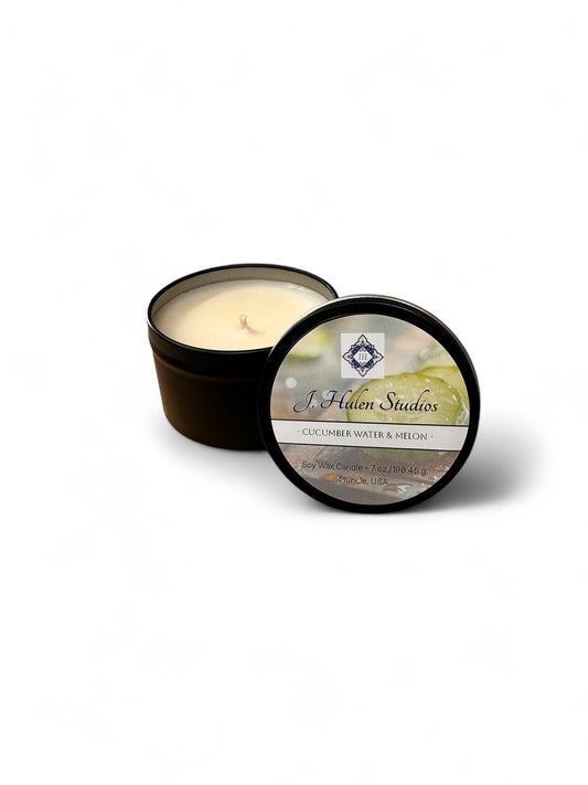 Cucumber Water & Melon Travel Candle 7 oz