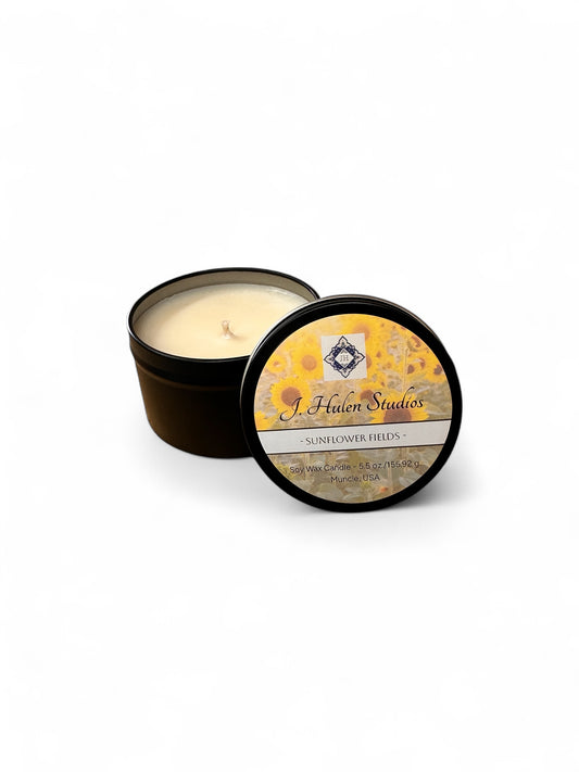 Sunflower Fields Travel Candle 5 oz