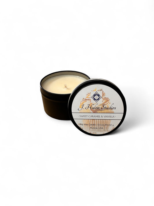 Sweet Caramel & Vanilla Travel Candle 5 oz