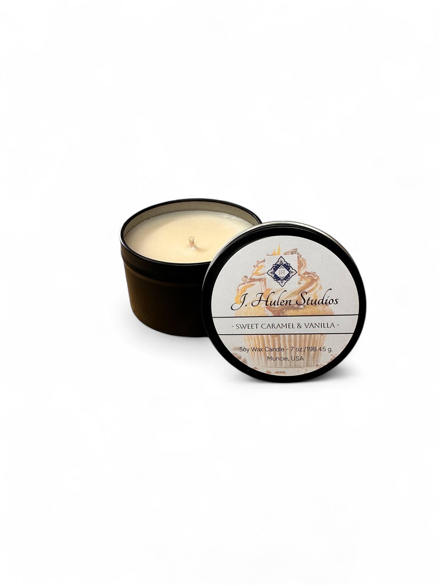 Sweet Caramel & Vanilla Travel Candle 7 oz