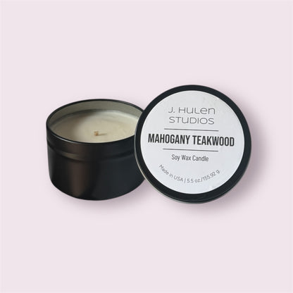 Mahogany Teakwood Travel Candle - 5 oz