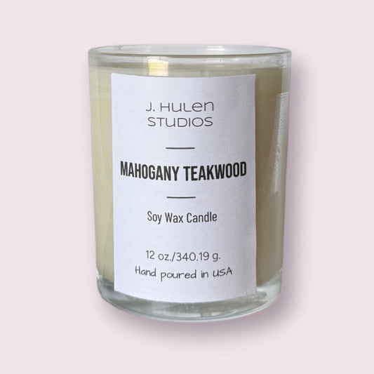 Mahogany Teakwood Luxury Candle