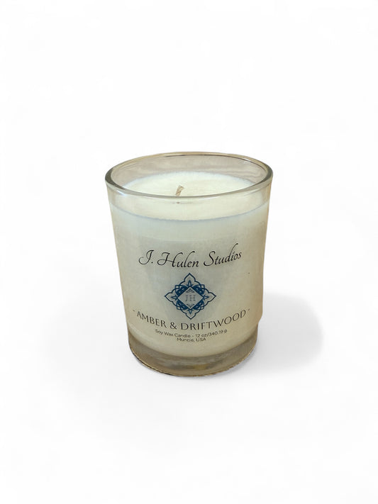 Amber & Driftwood Luxury Candle