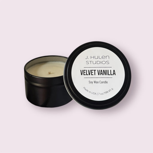 Velvet Vanilla Travel Candle - 7 oz